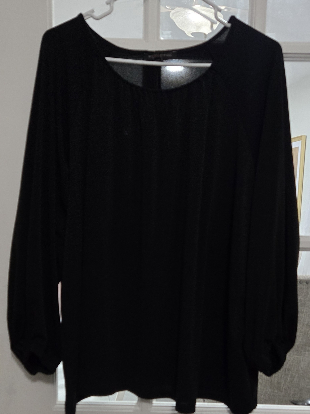 Banana Republic Black Long-Sleeve Women's Top